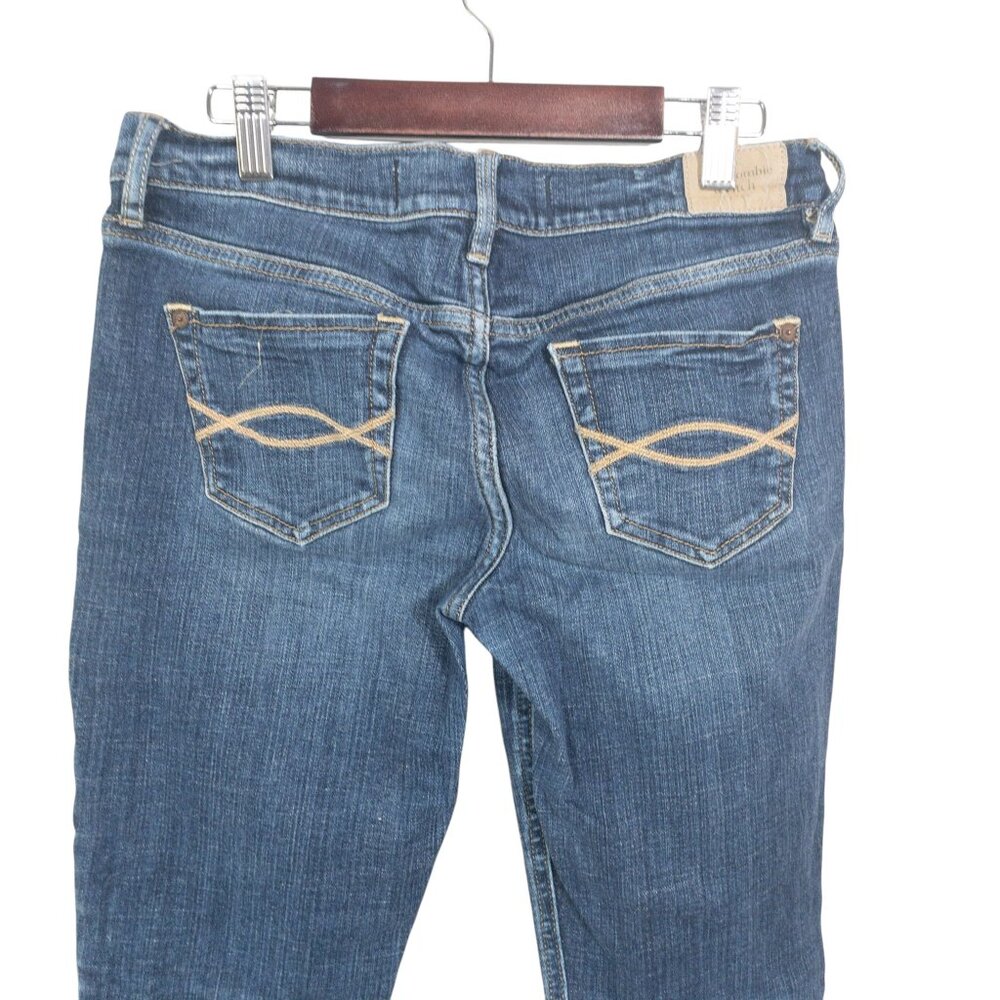 Bundle of Abercrombie Denim SZ 27 Light Wash and Dark Wash Jeans Skinny Leg Low - Picture 12 of 14